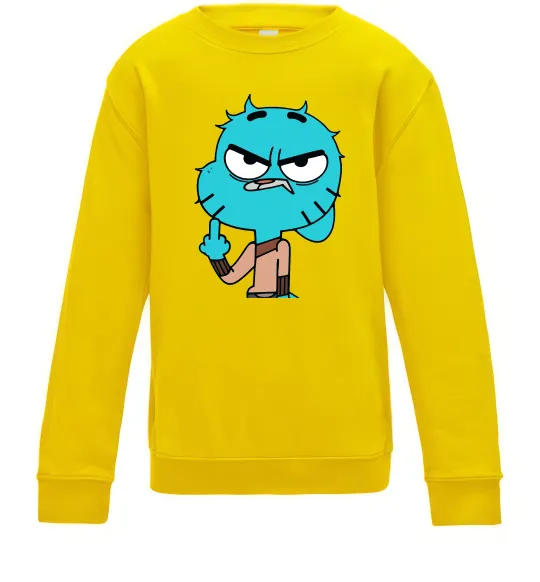 Детский Свитшот Gumball Солнечно желтый фото