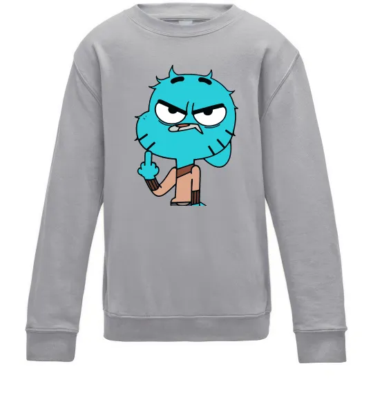 Детский Свитшот Gumball Серый меланж фото