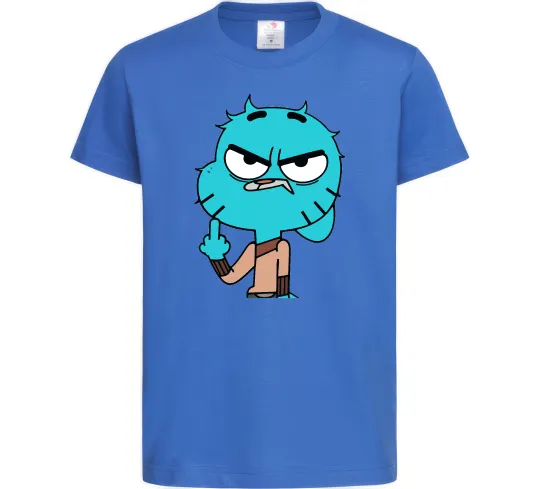 Детская футболка Gumball Ярко-синий фото