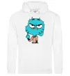 Мужская толстовка (худи) Gumball Белый фото