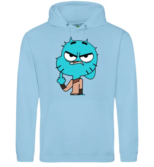 Мужская толстовка (худи) Gumball Голубой фото