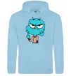 Мужская толстовка (худи) Gumball Голубой фото