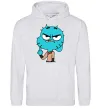 Женская толстовка (худи) Gumball Серый меланж фото