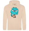Женская толстовка (худи) Gumball Песочный фото