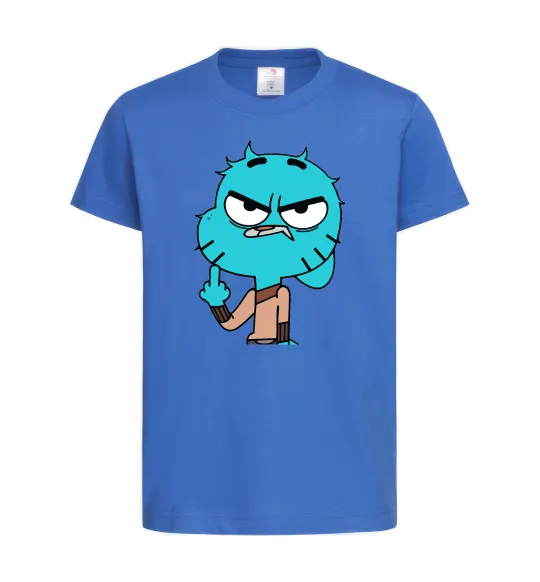 Детская футболка Gumball Ярко-синий фото