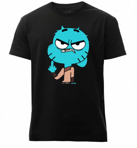 Мужская премиум футболка Gumball Черный фото