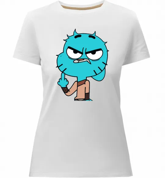 Женская премиум футболка Gumball Белый фото