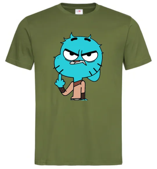 Мужская футболка Gumball Оливковый фото