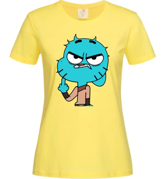 Женская футболка Gumball Лимонный фото
