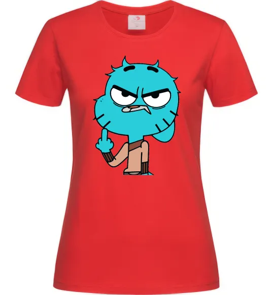 Женская футболка Gumball Красный фото