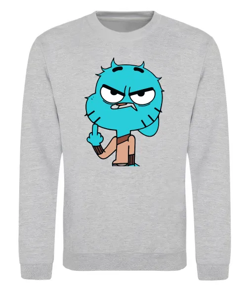 Свитшот Gumball Серый меланж фото