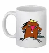 Чашка керамическая Dagget beaver Белый фото