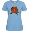 Женская футболка Dagget beaver Голубой фото