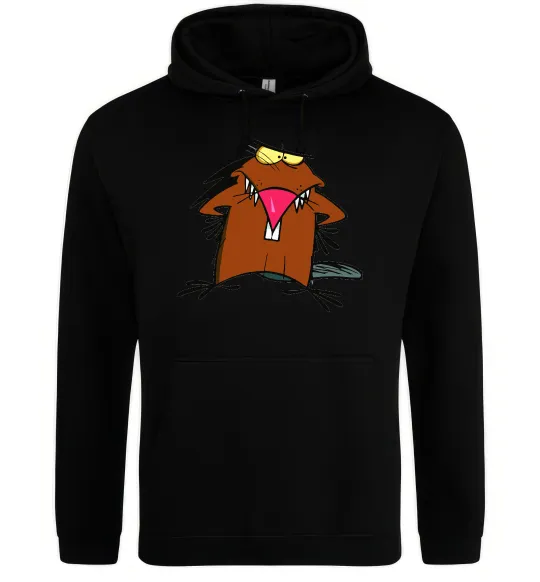 Мужская толстовка (худи) Dagget beaver Черный фото