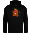 Мужская толстовка (худи) Dagget beaver Черный фото