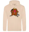 Мужская толстовка (худи) Dagget beaver Песочный фото