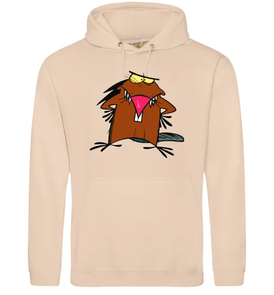 Женская толстовка (худи) Dagget beaver Песочный фото