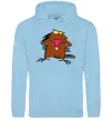 Женская толстовка (худи) Dagget beaver Голубой фото