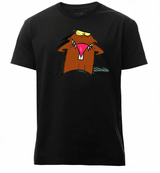 Мужская премиум футболка Dagget beaver Черный фото