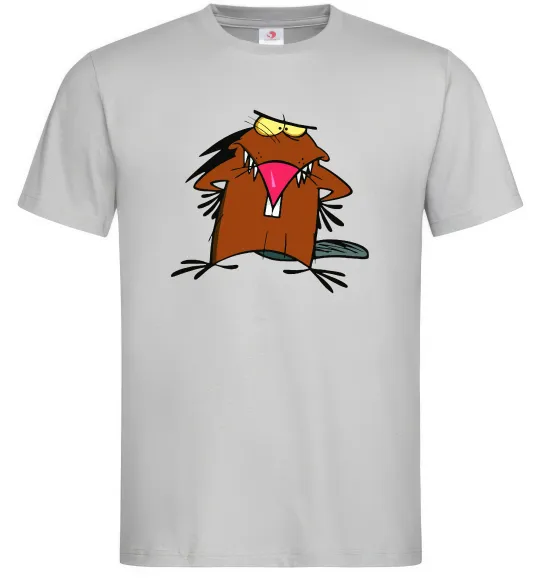 Мужская футболка Dagget beaver Серый фото