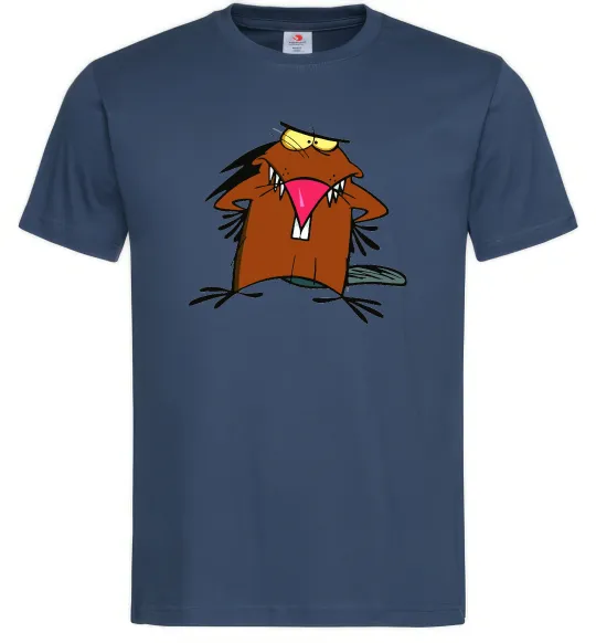 Мужская футболка Dagget beaver Темно-синий фото
