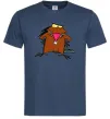 Мужская футболка Dagget beaver Темно-синий фото