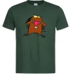 Мужская футболка Dagget beaver Темно-зеленый фото