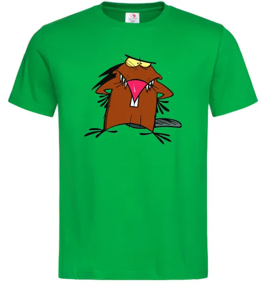 Мужская футболка Dagget beaver Зеленый фото