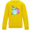 Детский Свитшот Pony Head Солнечно желтый фото