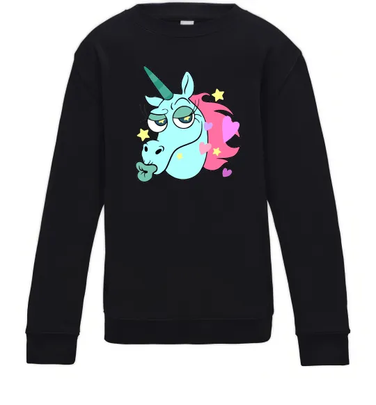 Детский Свитшот Pony Head Черный фото