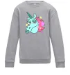Детский Свитшот Pony Head Серый меланж фото