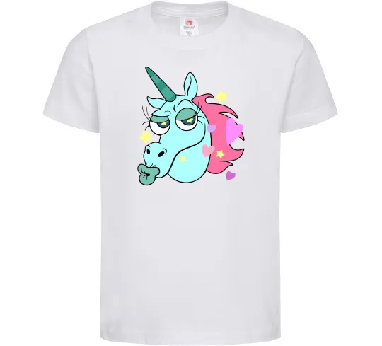 Детская футболка Pony Head Белый фото