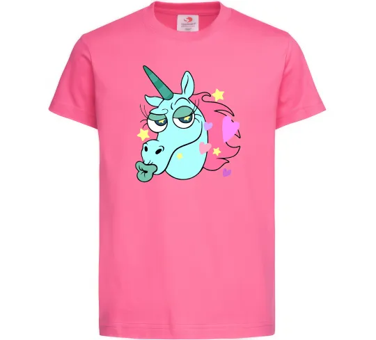 Детская футболка Pony Head Ярко-розовый фото