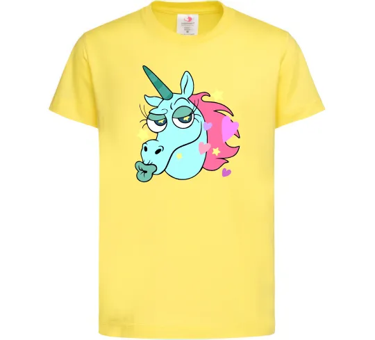 Детская футболка Pony Head Лимонный фото