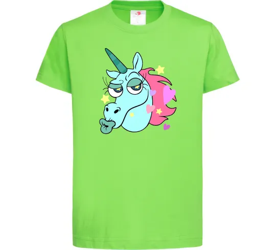 Детская футболка Pony Head Лаймовый фото