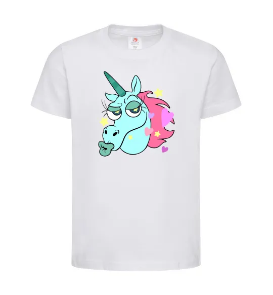 Детская футболка Pony Head Белый фото