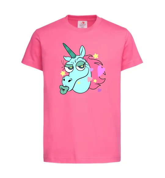 Детская футболка Pony Head Ярко-розовый фото