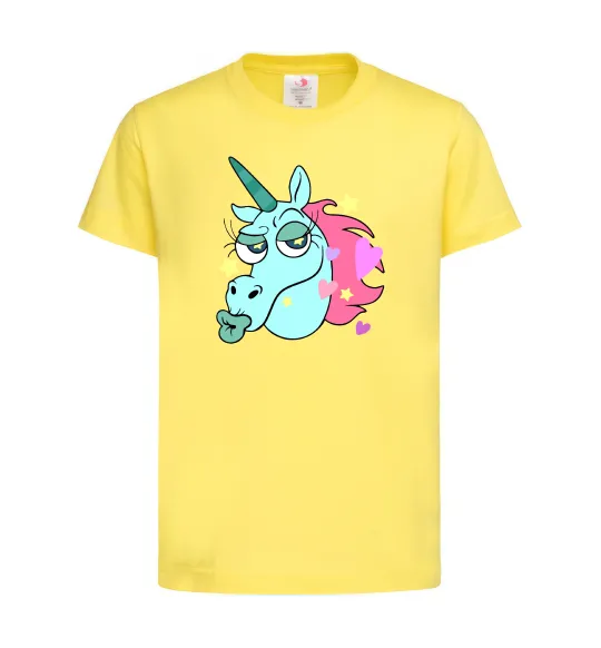 Детская футболка Pony Head Лимонный фото
