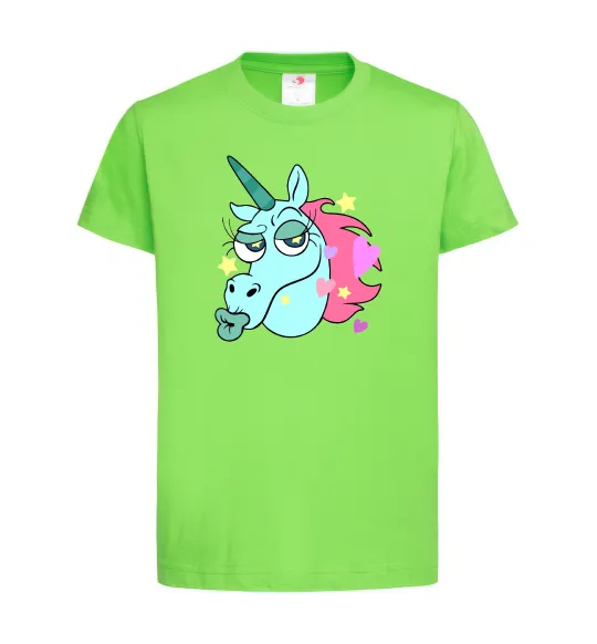 Детская футболка Pony Head Лаймовый фото