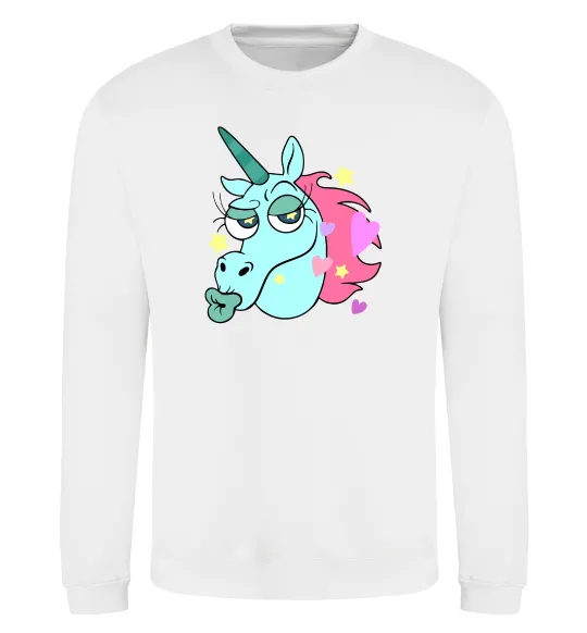 Свитшот Pony Head Белый фото