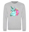 Свитшот Pony Head Серый меланж Свитшот Pony Head Серый меланж фото