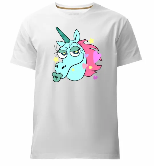 Мужская премиум футболка Pony Head Белый фото