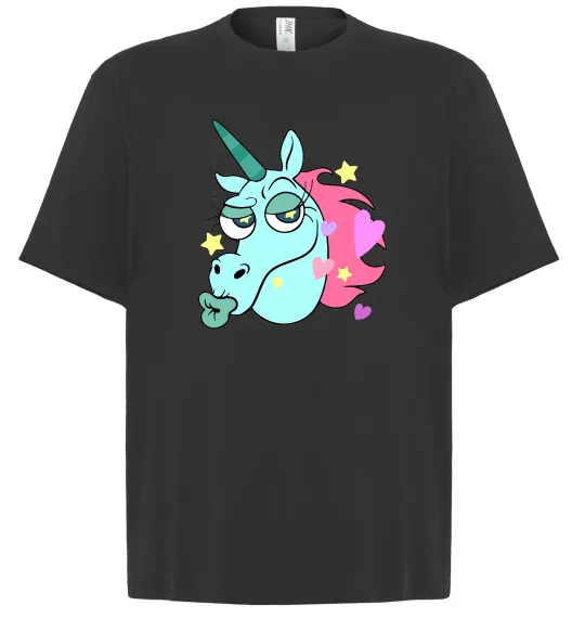 Футболка Оверсайз Pony Head Черный фото