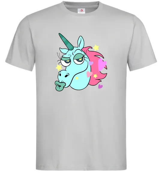 Мужская футболка Pony Head Серый фото