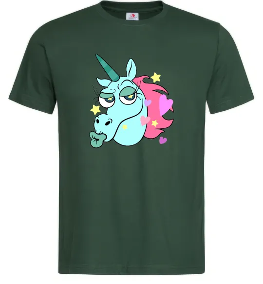 Мужская футболка Pony Head Темно-зеленый фото