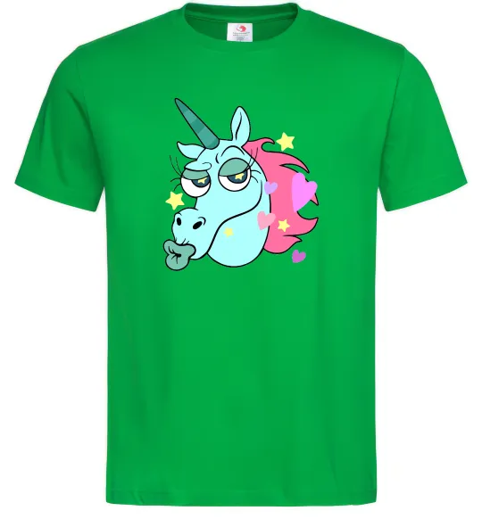 Мужская футболка Pony Head Зеленый фото