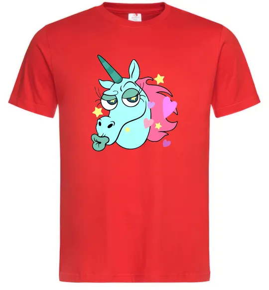 Мужская футболка Pony Head Красный фото