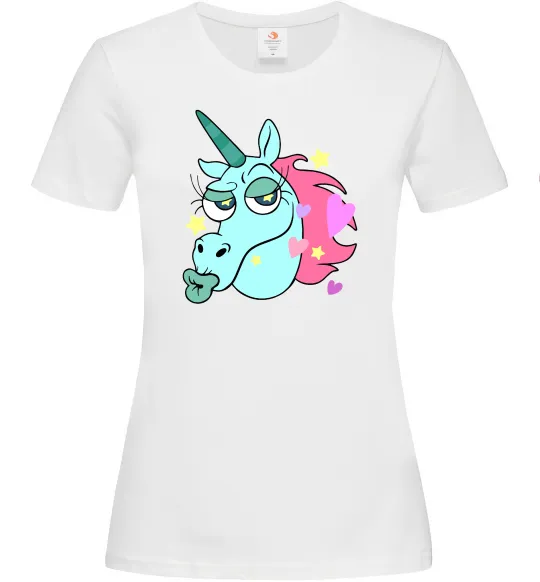 Женская футболка Pony Head Белый фото