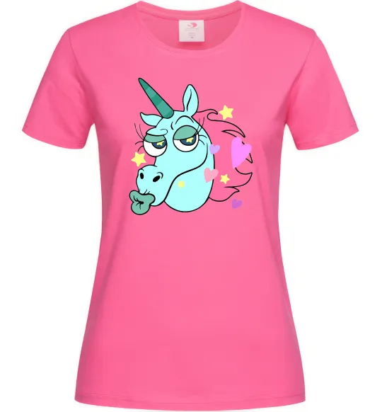 Женская футболка Pony Head Ярко-розовый фото