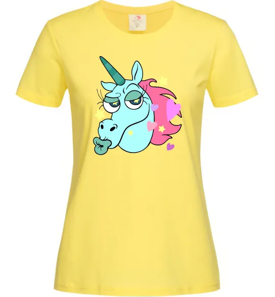 Женская футболка Pony Head Лимонный фото